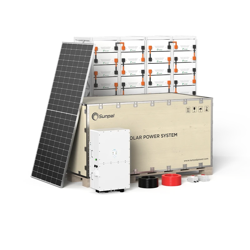 Commercial hybrid solar energy system 30kW 50kVA high voltage lithium battery 280Ah with AC output 230V 400V