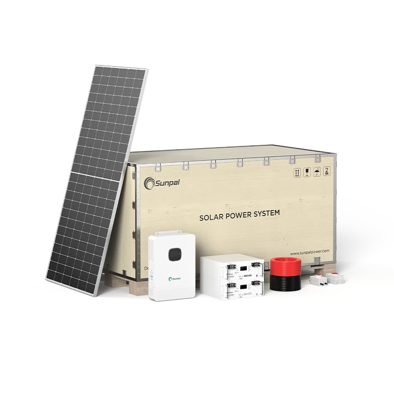 Sunpal off grid solar energy system 110V 220V 8kW 10kVA with multi lithium batteries 200Ah 48V
