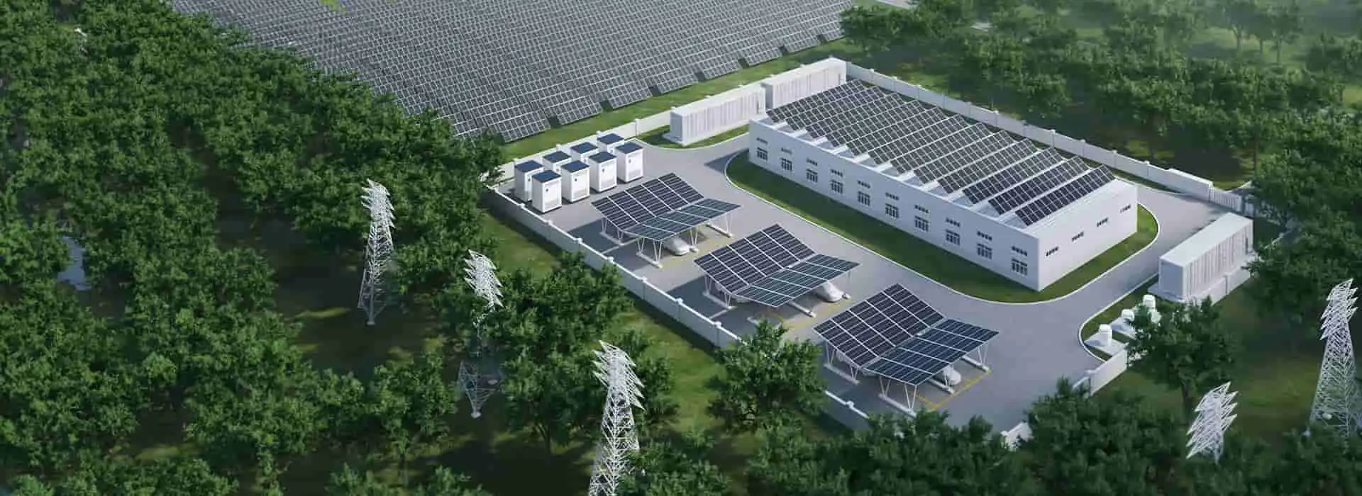 Battery energy storage system 2MWh 5MWh for solar carport system use