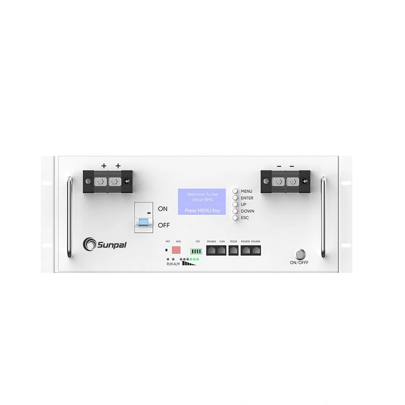Batteria al litio a rack 48V 100Ah 200Ah con interruttore CC