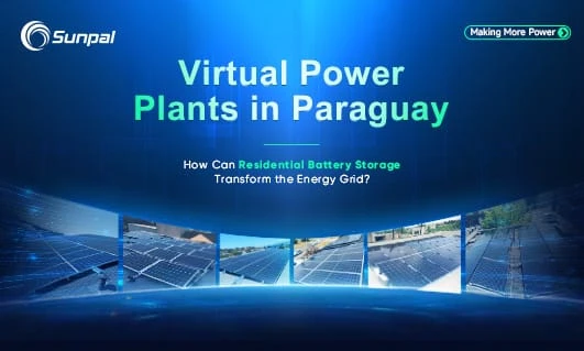 Promotional image illustrating the role of battery storage in virtual power plants in Paraguay.