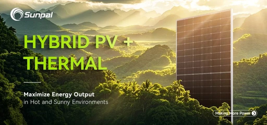 Titolo che parla dei miglioramenti dell'efficienza energetica negli impianti solari ibridi per ambienti caldi.