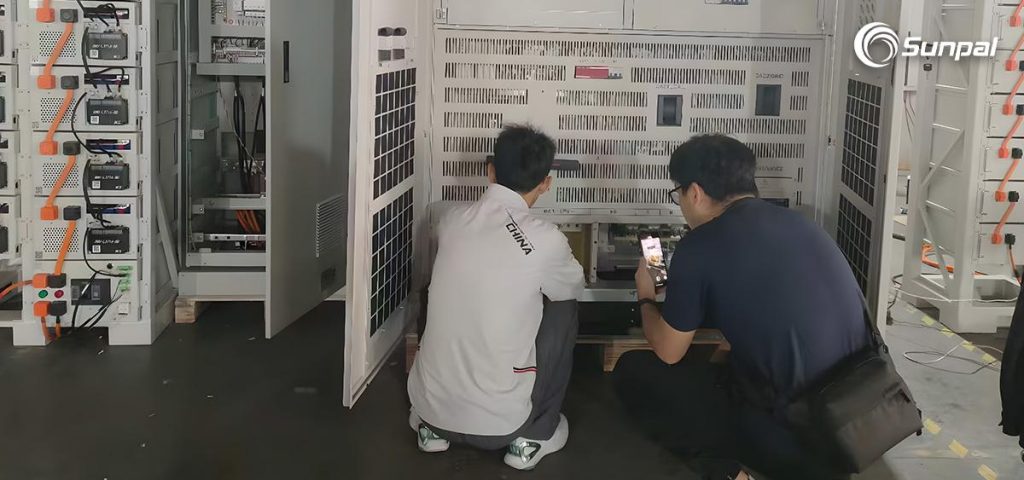 Sunpal solar panels hybrid inverter and LiFePO4 battery energy storage system