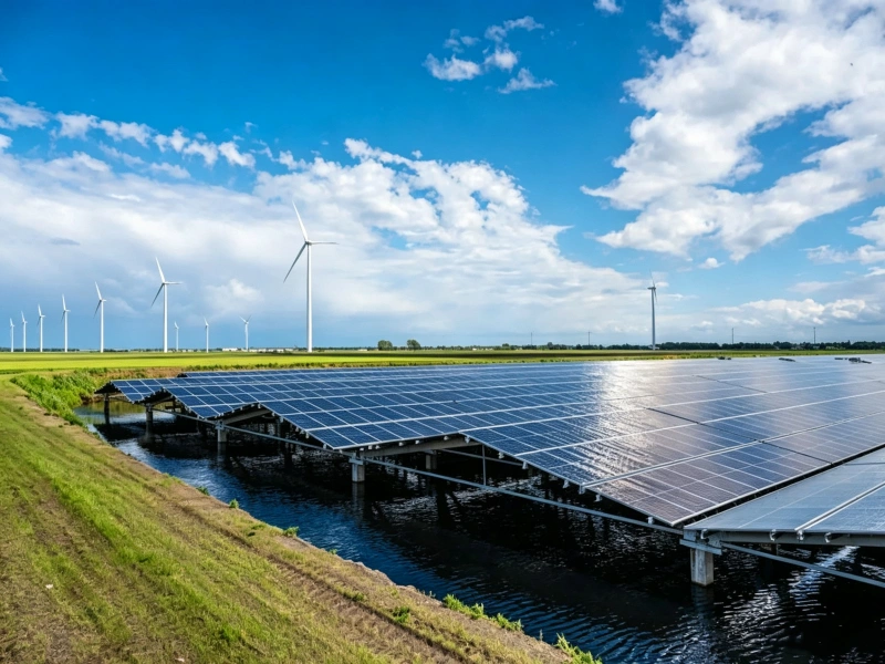 Sunpal 1MW floating solar PV system in the Netherlands