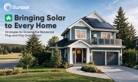 Modern home with rooftop solar panels and a residential solar system.